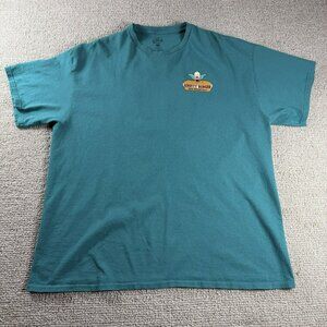 The Simpsons Krusty Burger Road Sign Logo T-shirt Teal Men’s Size XL